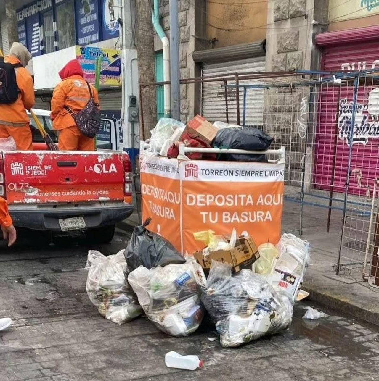 Retiran hasta tres toneladas de basura por peregrinaciones en Torreón