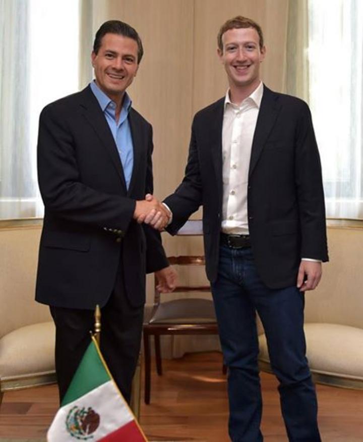 Zuckerberg comparte foto de encuentro con EPN