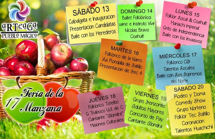 Inicia Feria de la Manzana en Arteaga