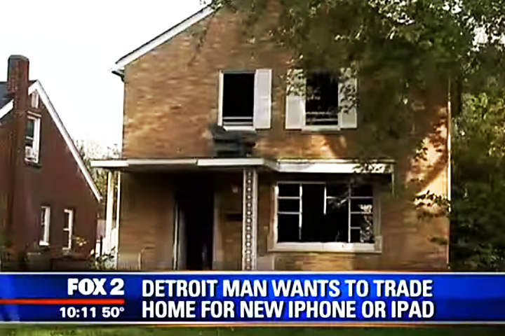 Quiere un iPhone 6 a cambio de su casa