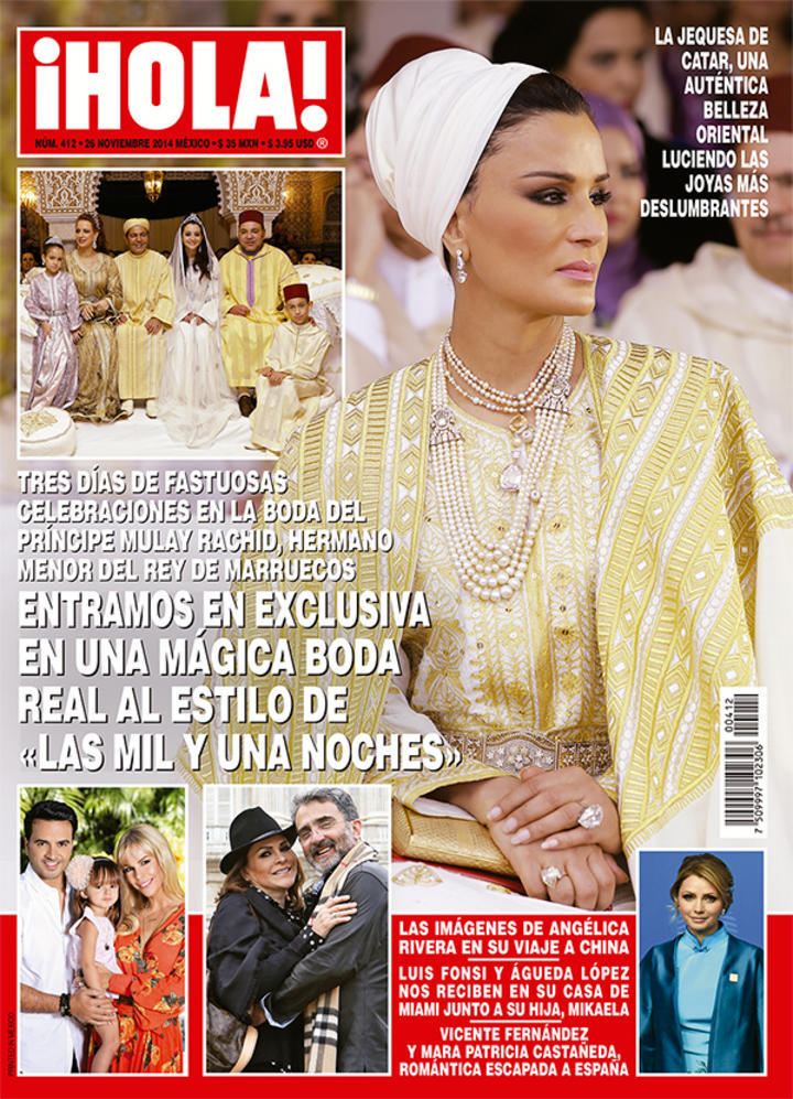 Revista presume viaje de Angélica Rivera