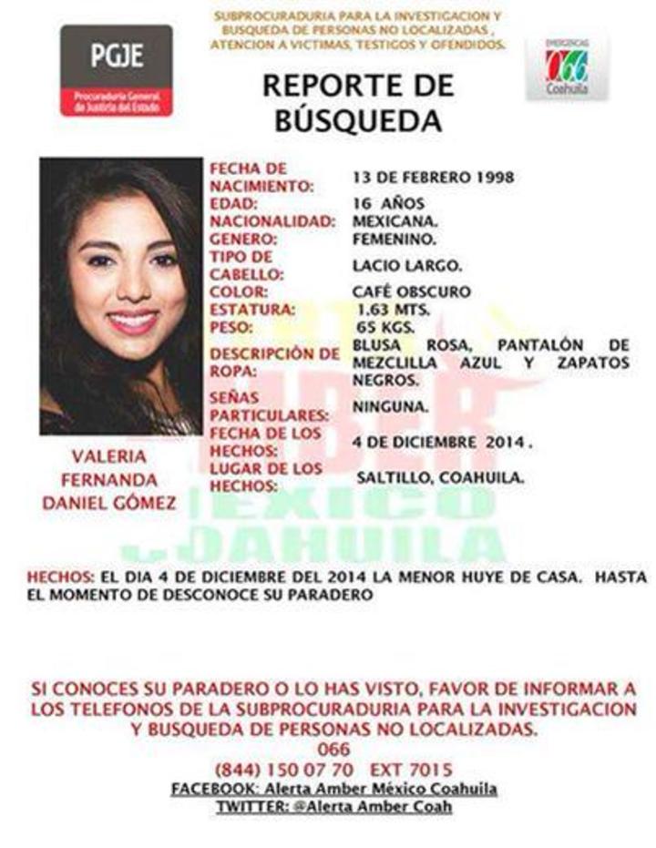 Alerta Amber Coahuila registró 286 menores extraviados
