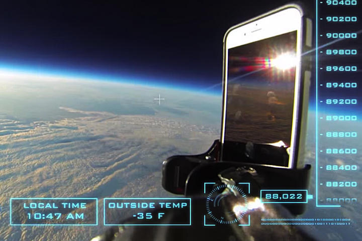 iPhone 6 cae desde el espacio... y sobrevive