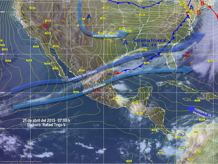Alerta amarilla por tormentas eléctricas y granizo en Coahuila
