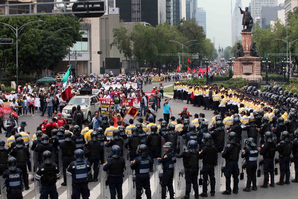 Reportan saldo blanco tras marcha de CNTE