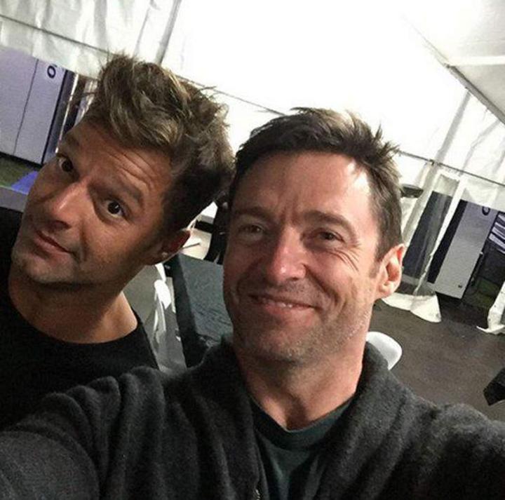 Ricky Martin se encuentra con Hugh Jackman