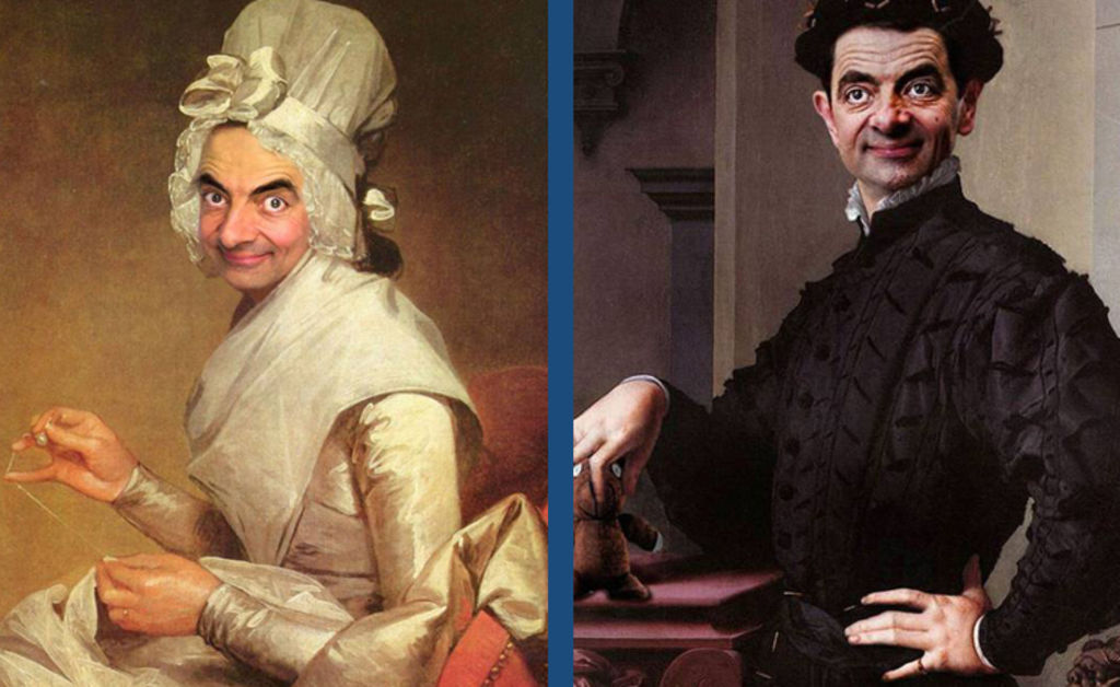 Parodian pinturas históricas con la cara de Mr. Bean