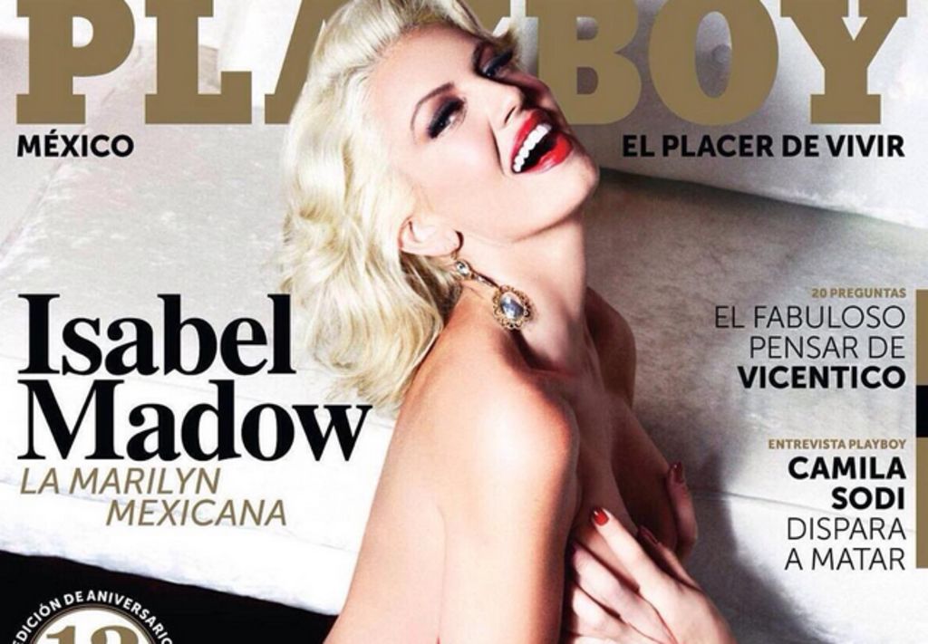 Isabel Madow imita a Marilyn Monroe en portada de revista
