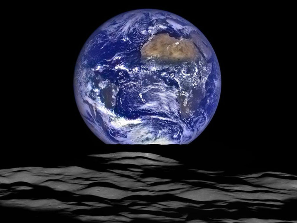 Así se ve la Tierra desde la Luna