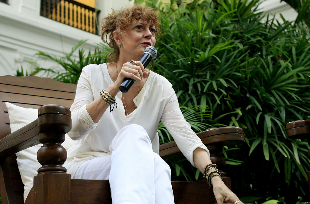 Ofrece Susan Sarandon magistral clase de actuación en Colombia