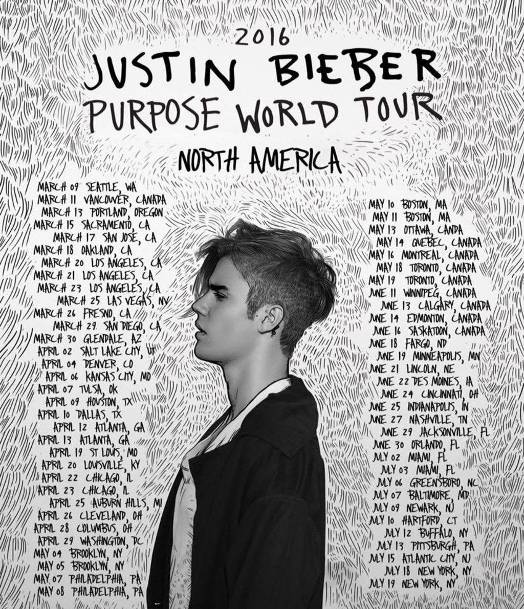 Bieber arranca hoy su Purpose World Tour