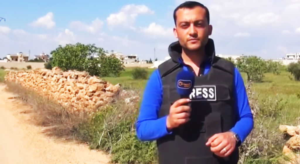 Reportero es herido durante enlace desde Siria