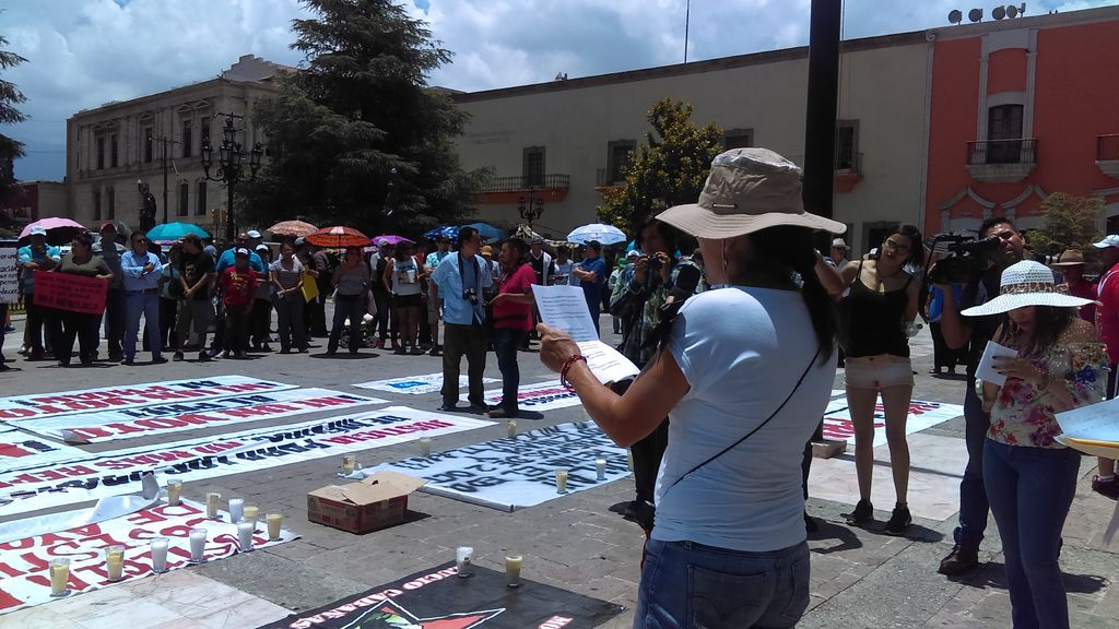 Se manifiestan organismos en apoyo a Oaxaca
