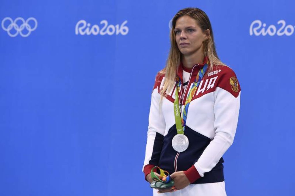 Nadadora rusa, abucheada por el público