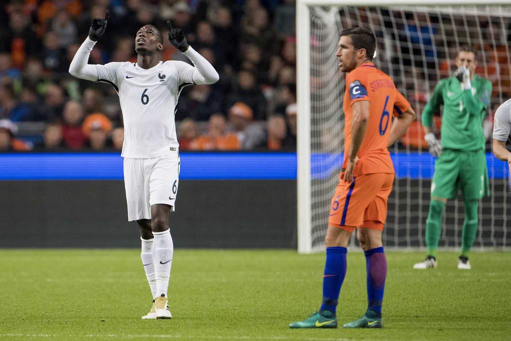 Con gol de Pogba, Francia derrota a Holanda