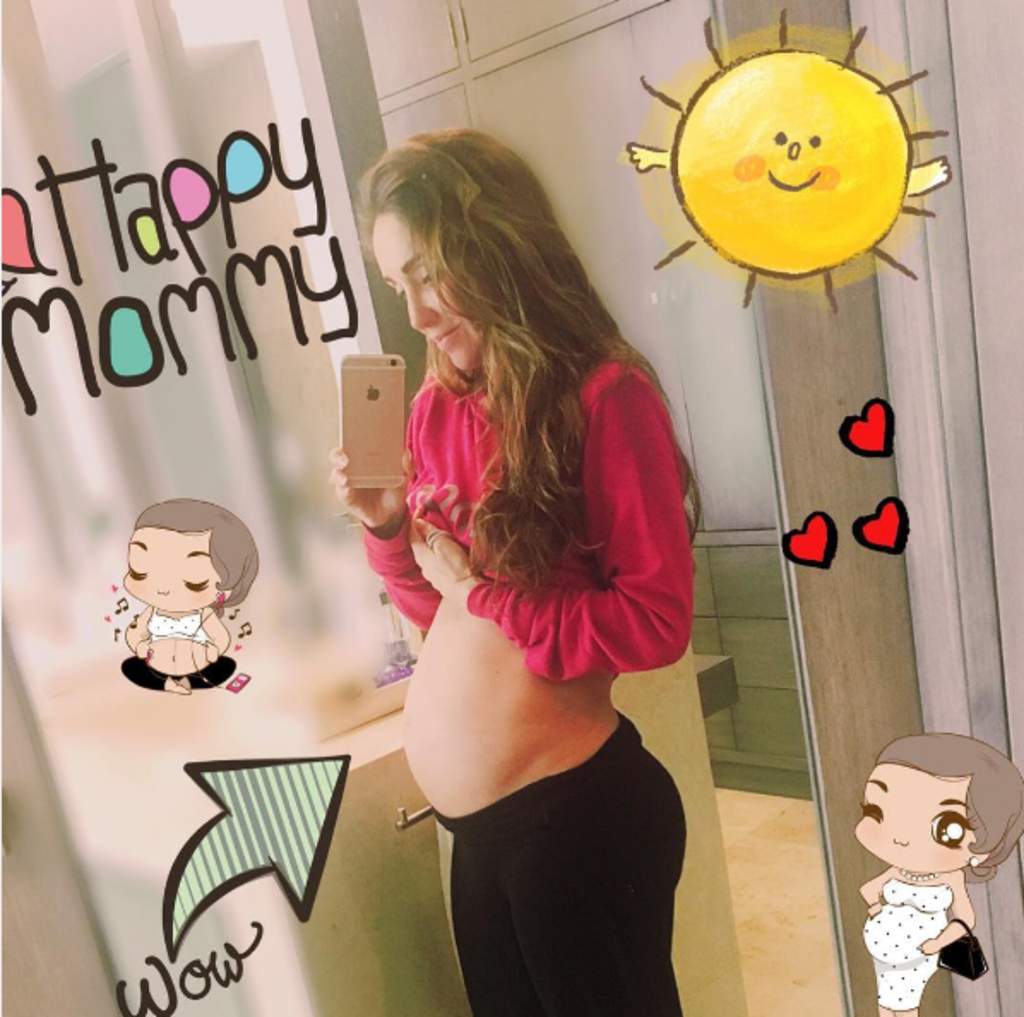 Comparte Anahí nueva foto de su embarazo
