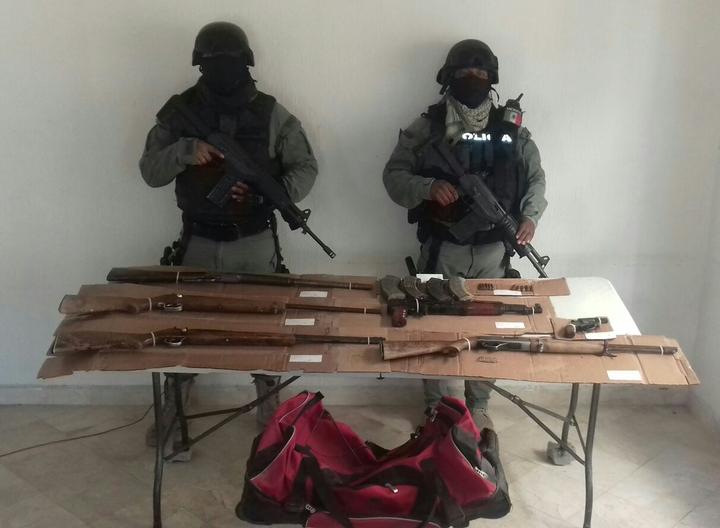 Aseguran 6 armas durante operativo en Múzquiz