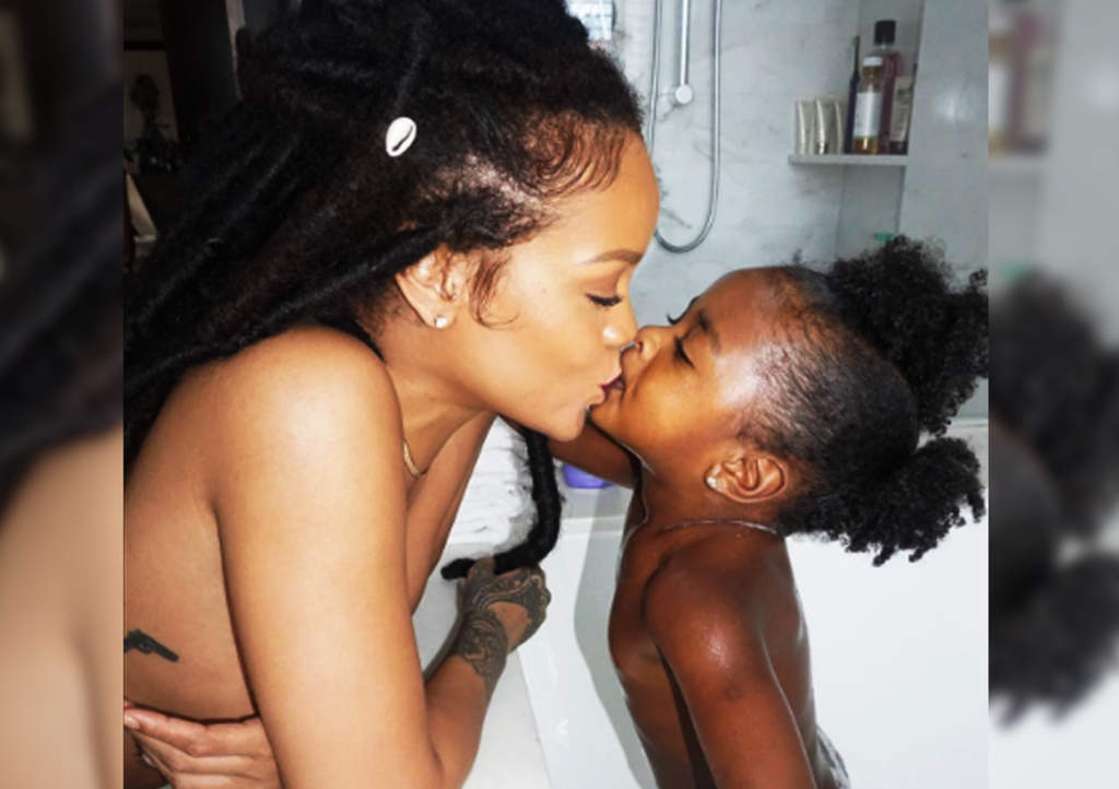 Critican foto de Rihanna 'al natural' junto a su sobrina