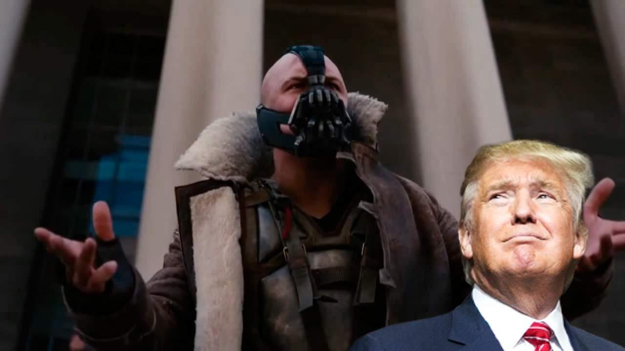 ¿Copió Trump a 'Bane', el villano de DC?