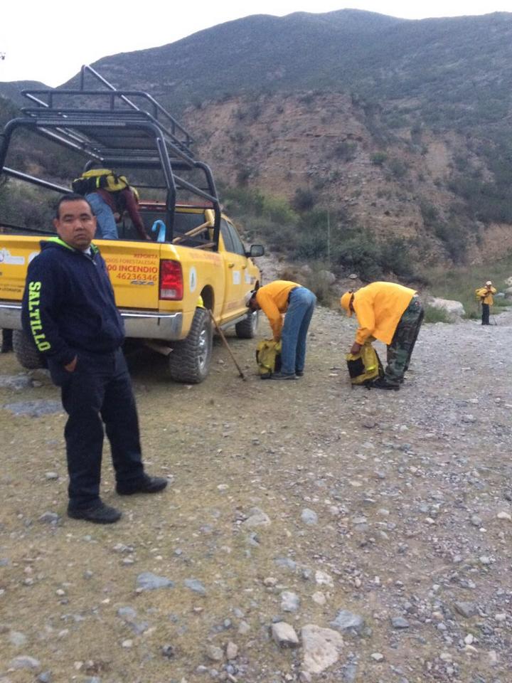 Registran incendio en Cañón de San Lorenzo en Saltillo
