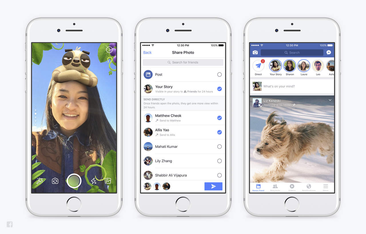 Incorpora Facebook tres herramientas al estilo Snapchat