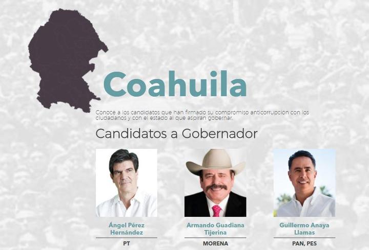 Seis candidatos firman compromisos anticorrupción
