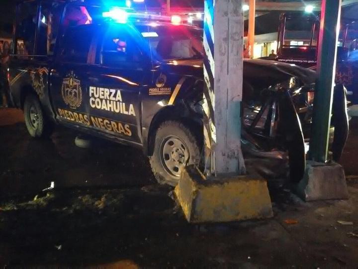 Persecución, balacera y choque en PN deja 8 agentes lesionados