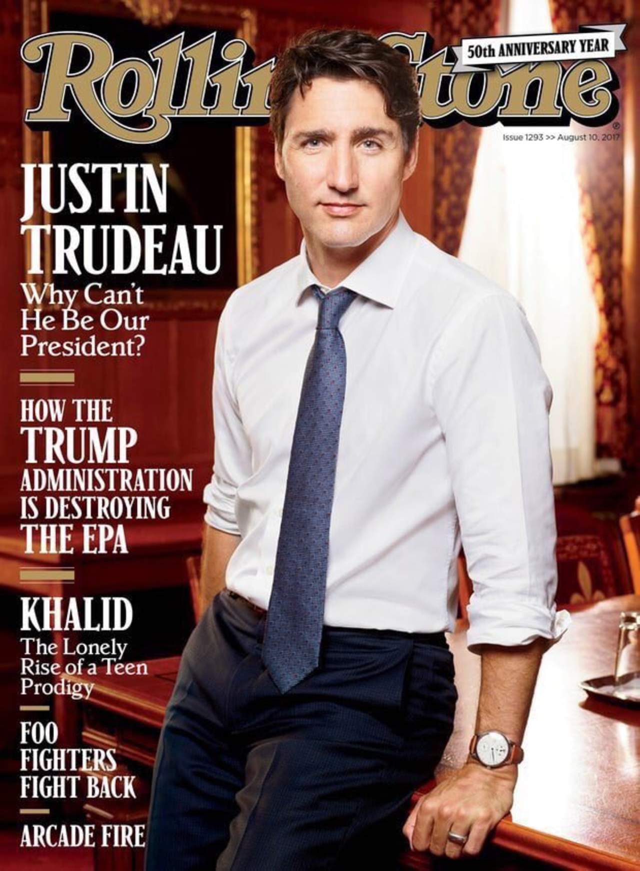 Aparece Trudeau en la portada de la revista Rolling Stone