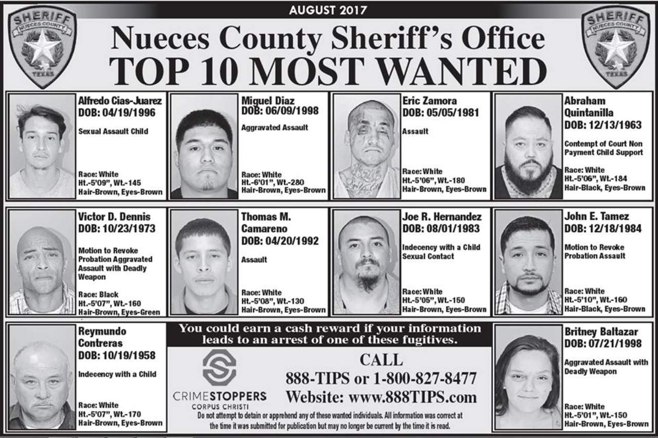 A.B. Quintanilla, de los 10 más buscados en el condado de Texas