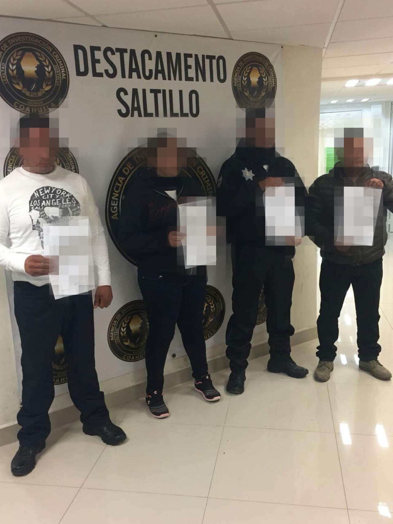 Caen cuatro policías de Saltillo acusados de secuestro