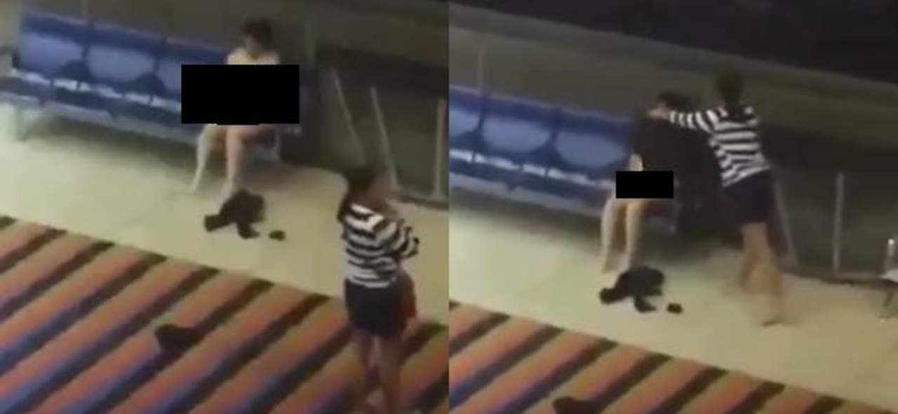 VIDEO: Mujer se quita la ropa en aeropuerto