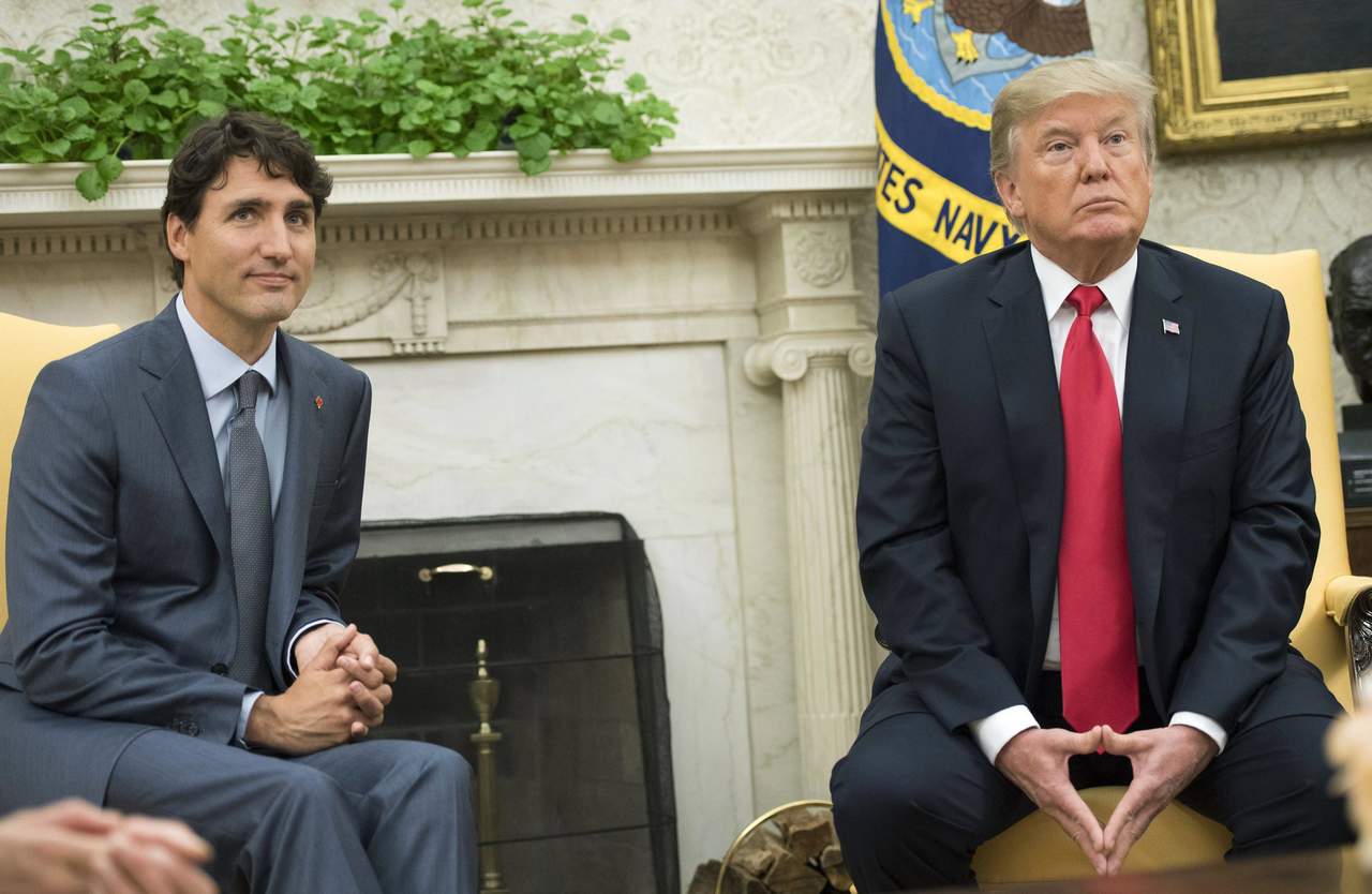 Conversan Trump y Trudeau sobre TLCAN e imposición de aranceles
