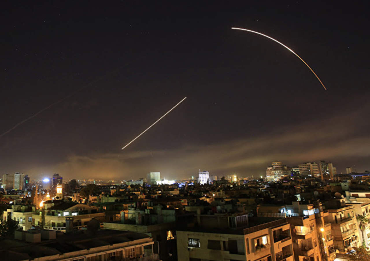 VIDEOS: Así se vio el bombardeo en Damasco