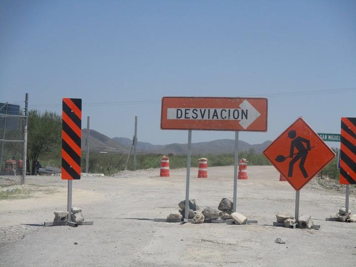 Avanza pavimentación de carretera Ocampo-San Miguel