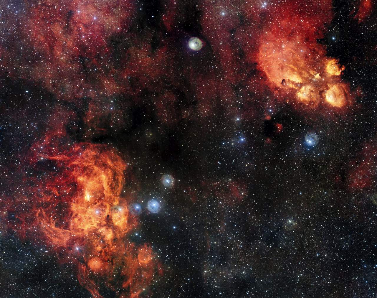 Astrónomos captan la imagen más detallada de la nebulosa de la Tarántula