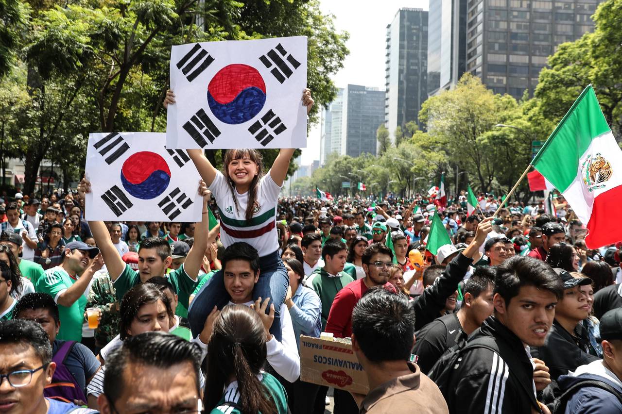 Mexicanos festejan y agradecen a Corea del Sur
