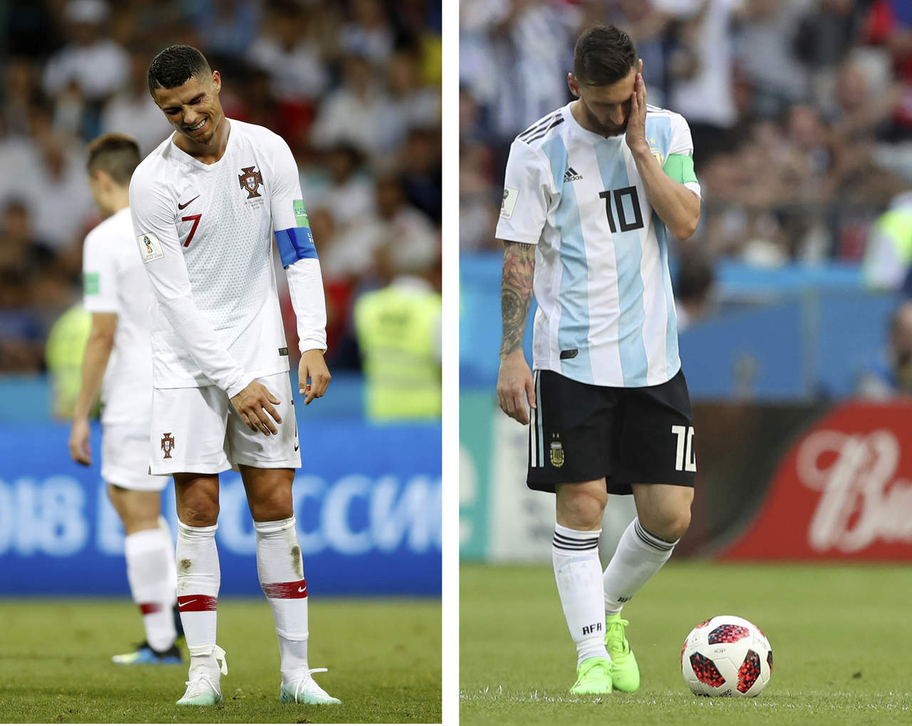 Messi y Cristiano, eliminados el mismo día