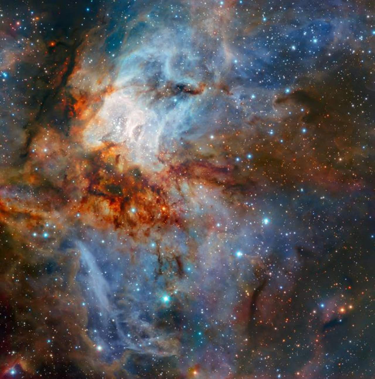Captan imagen detallada del cúmulo estelar RCW 38