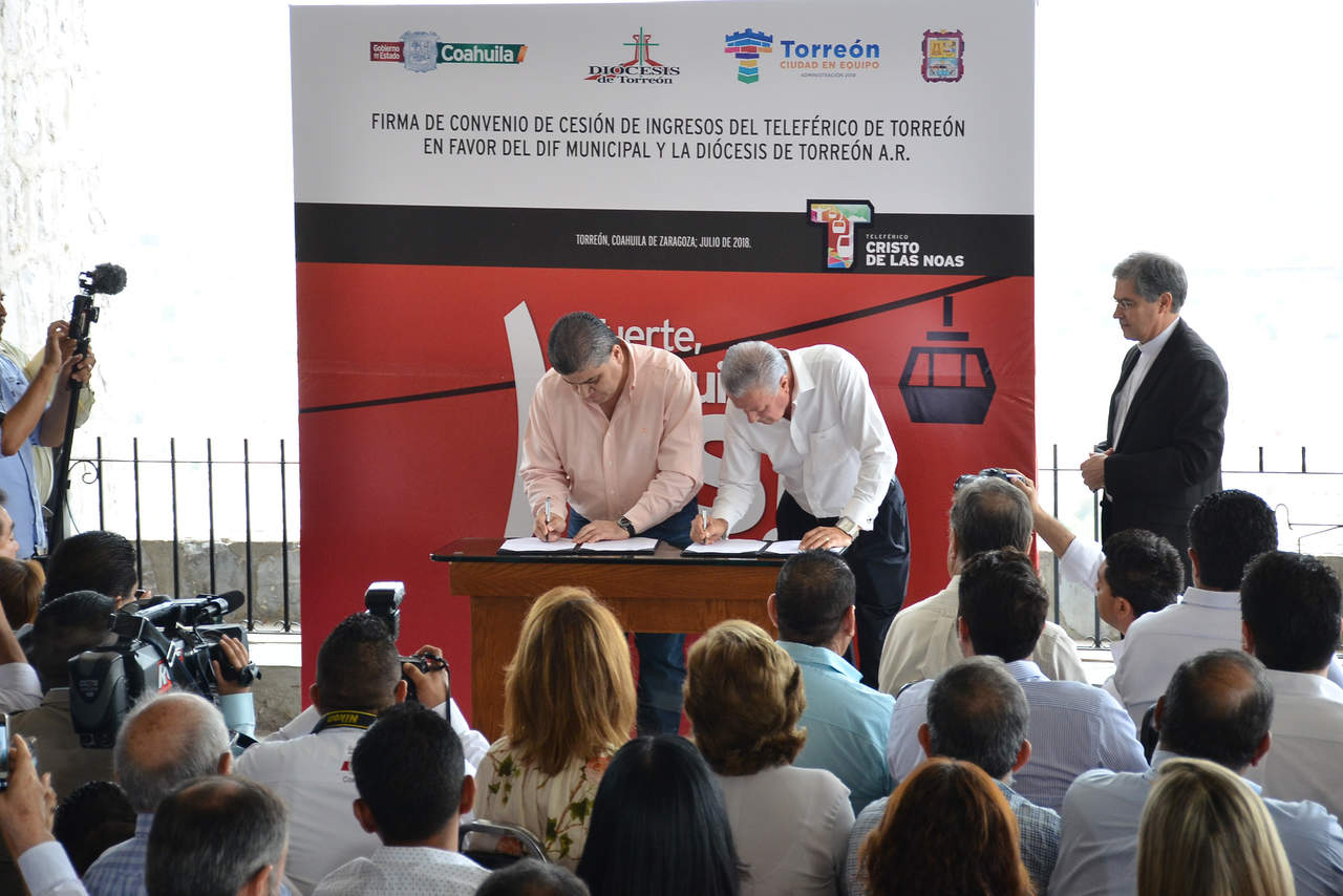 Gobierno de Coahuila dará recursos del Teleférico al DIF y Diócesis
