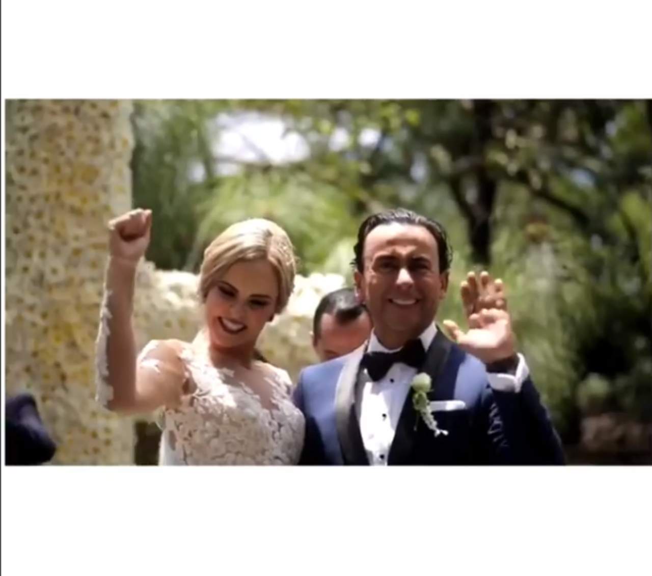 VIDEO: Adal Ramones celebra su primer año de casado