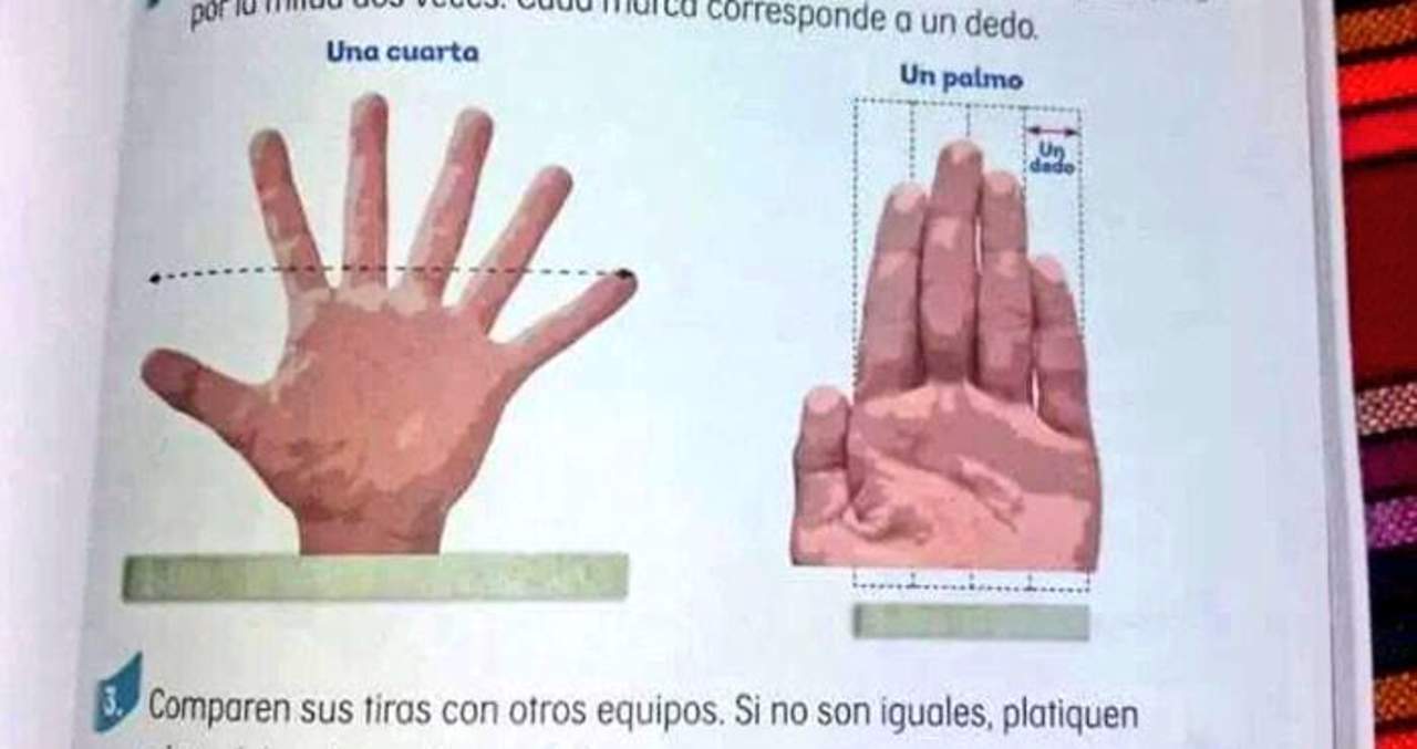 SEP corrige libro donde muestra mano con seis dedos