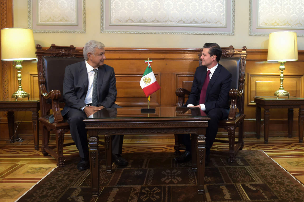 Peña Nieto y AMLO se reunirán el jueves en Palacio Nacional