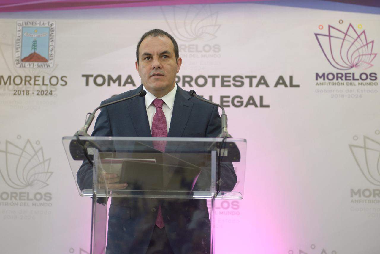 Cuauhtémoc Blanco rinde protesta como gobernador de Morelos