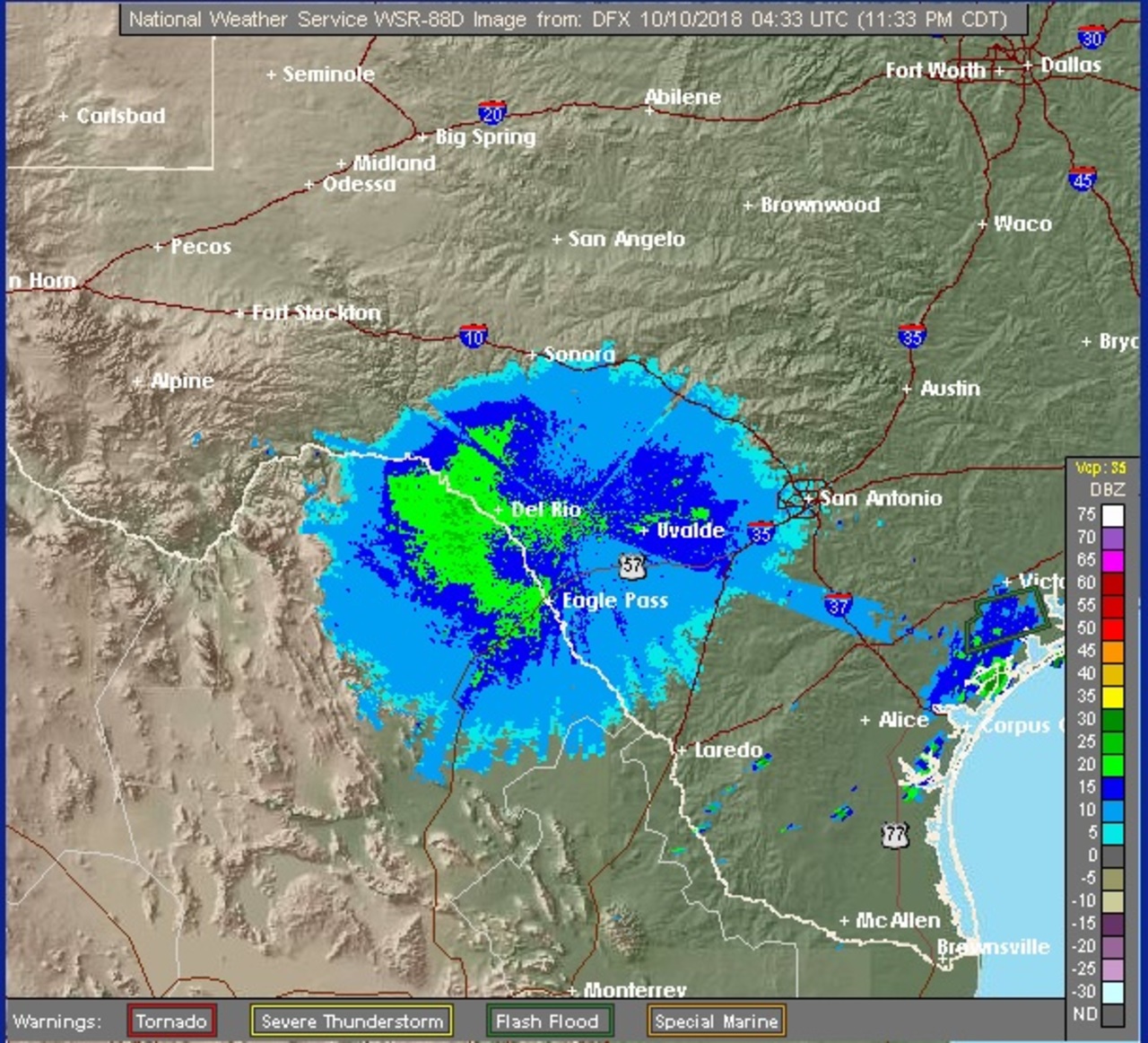Alertan por tormentas al norte de Coahuila