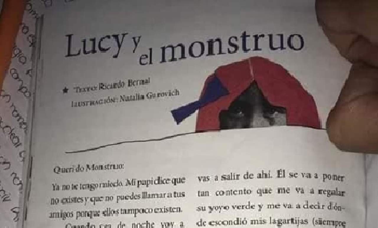 'Lucy y el Monstruo', el cuento de la SEP que causa polémica en la red