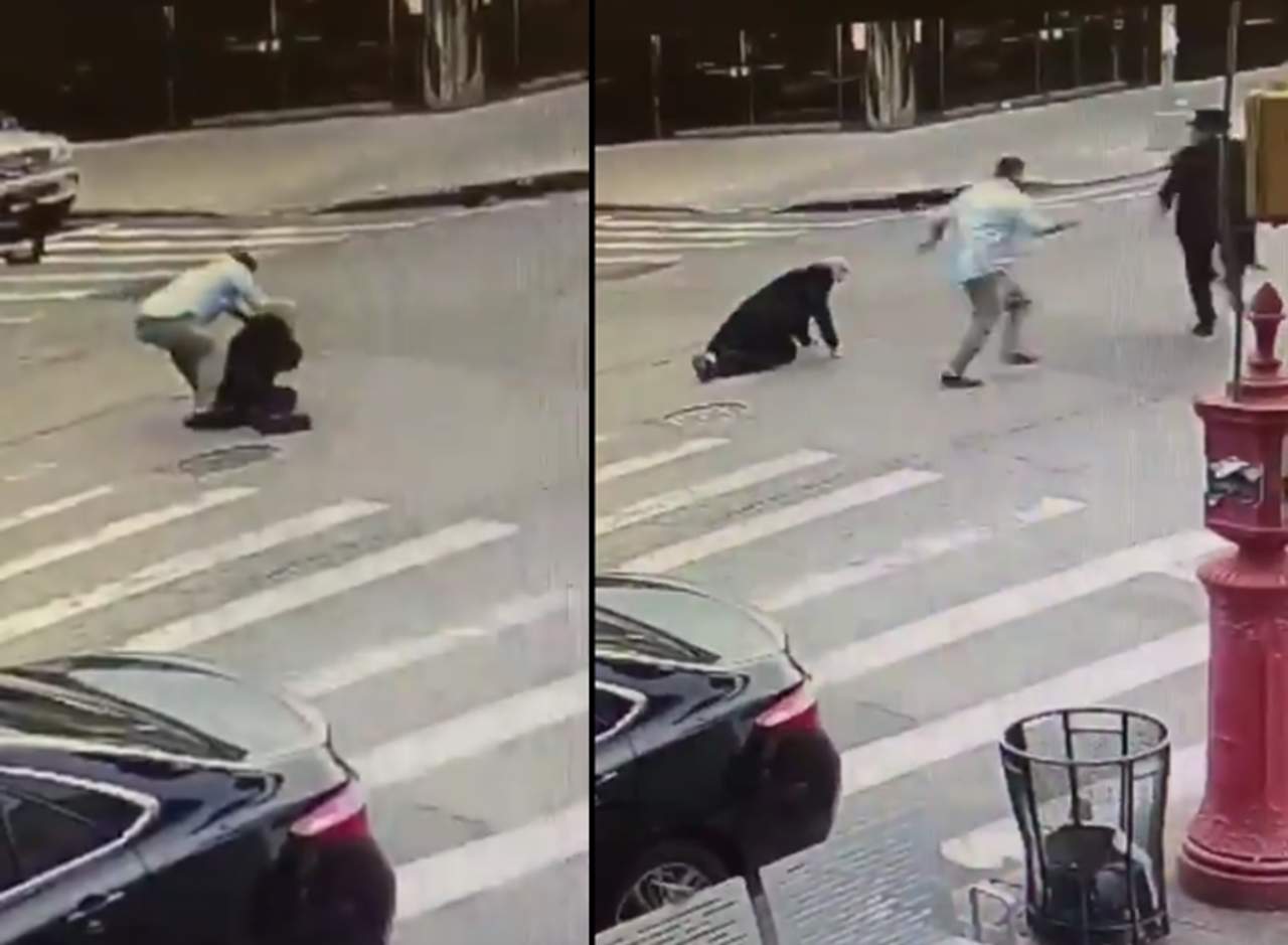 Brutal pelea en las calles de Brooklyn captada en video