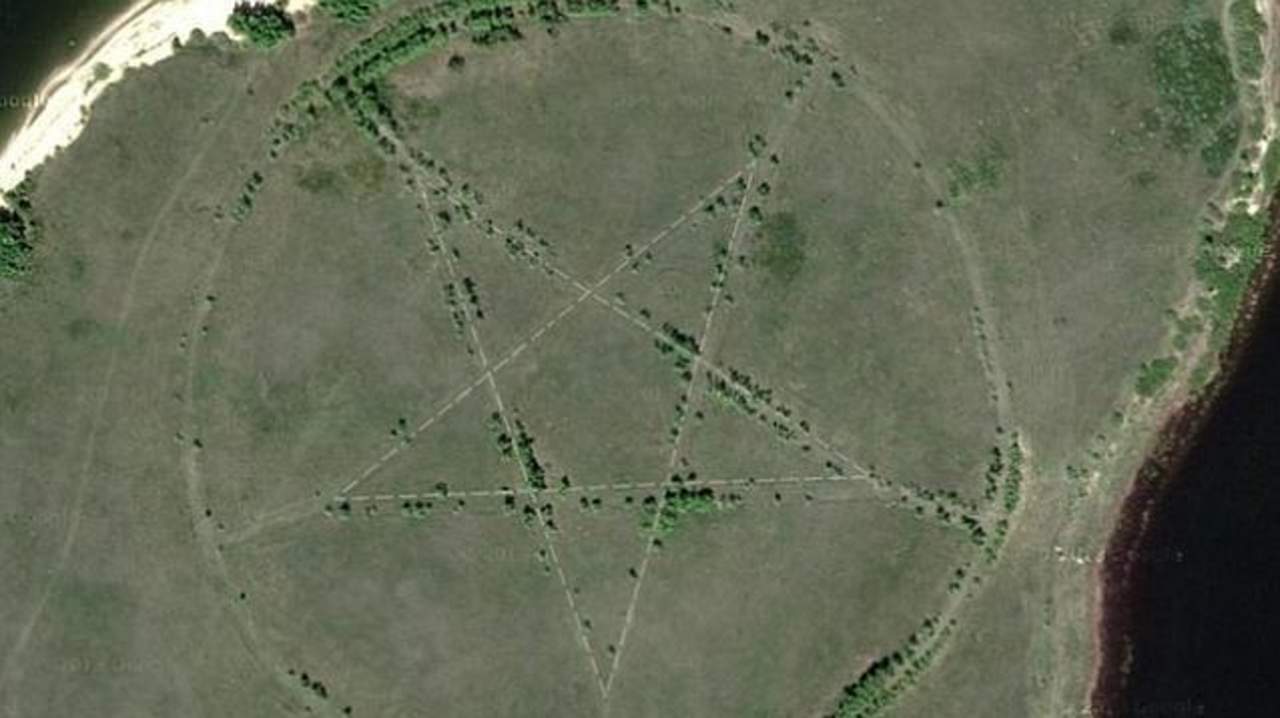 El misterio del pentagrama encontrado en Google Maps