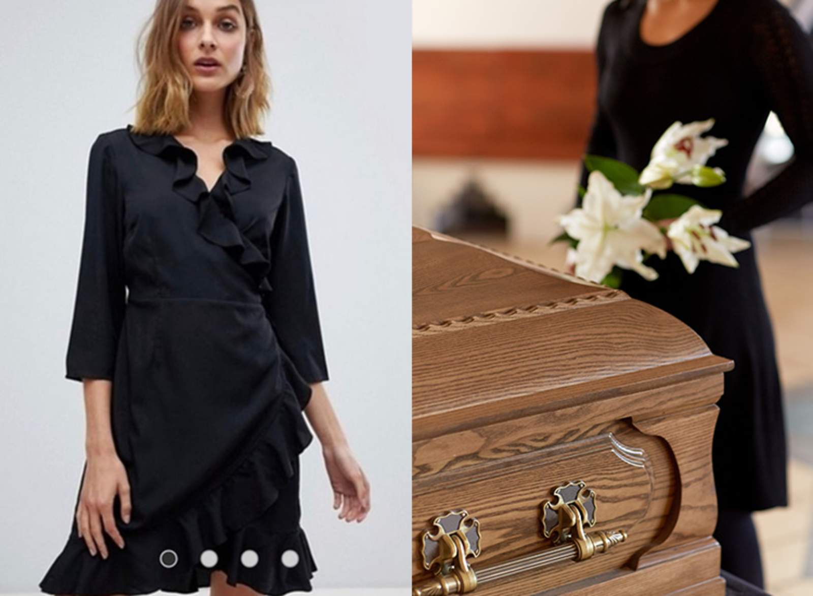 Madre pregunta si su vestido es inapropiado para un funeral
