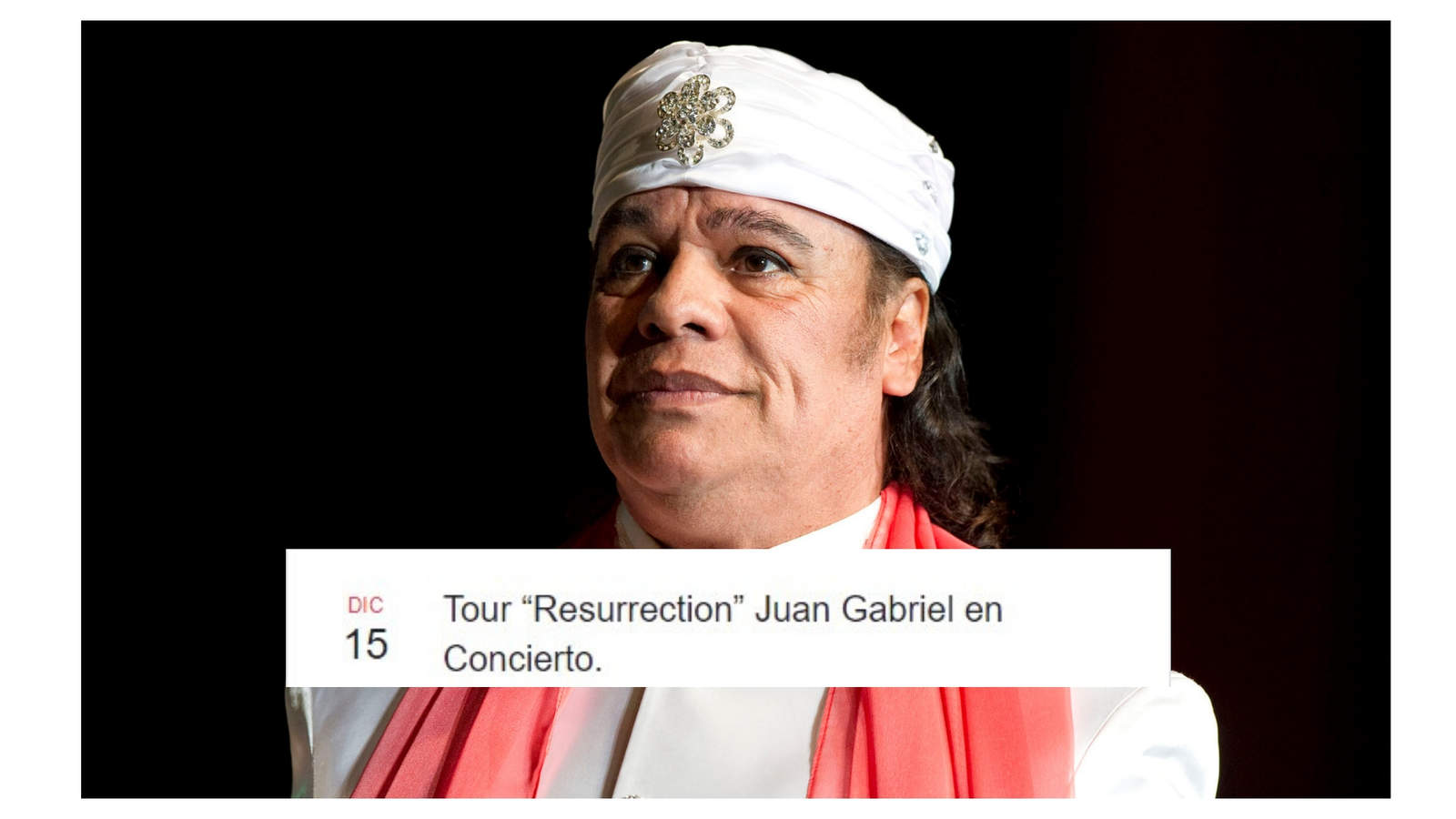 Convocan en redes a concierto de 'resurrección' de Juan Gabriel