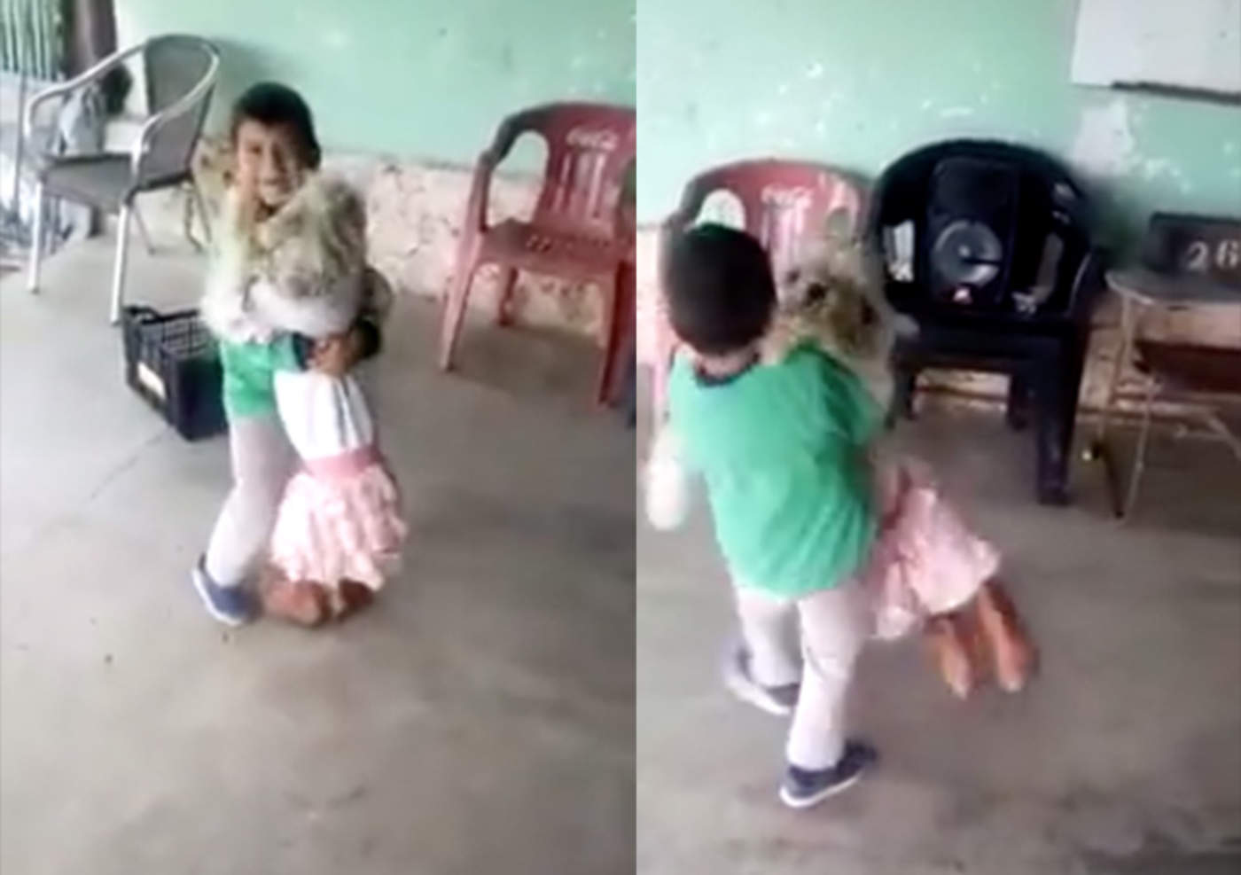 VIRAL: Niño baila con su perrita en vestido